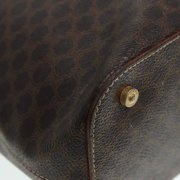 CELINE Macadam Canvas Hand Bag PVC Brown Auth 89285 - Picture 9 of 16